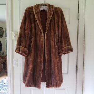 VINTAGE REAL FUR FULL LENGTH COAT